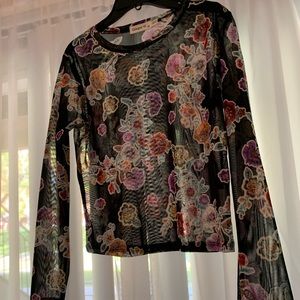 Black sheer long sleeve